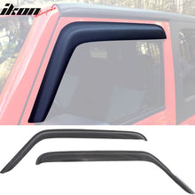 Load image into Gallery viewer, 2007-2018 Jeep Wrangler Slim Style Smoke Tinted Visor Windows Acrylic