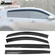 Load image into Gallery viewer, 2011-2016 Kia Sportage Slim Style Smoke Tinted Window Visors Acrylic