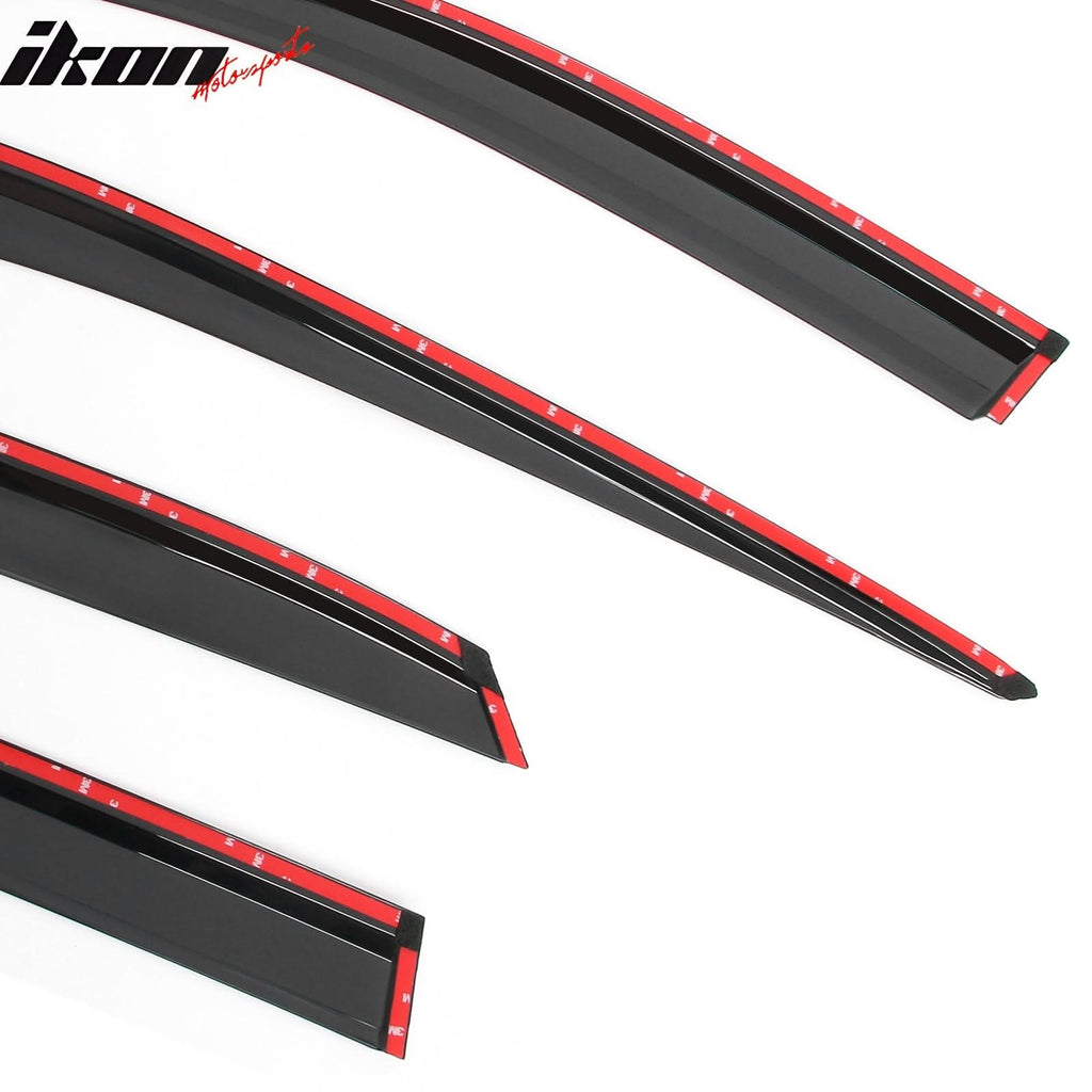 2023-2025 Lexus RX350 Window Visors Vent Rain Guards W/Chrome Trim PC