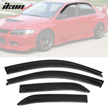 Load image into Gallery viewer, 2002-2007 Mitsubishi Lancer EVO Sedan Acrylic 4PC Window Visors Guard