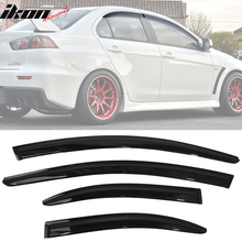 Load image into Gallery viewer, 2008-2017 Mitsubishi Lancer EVO Window VisorsAcrylic 4PC