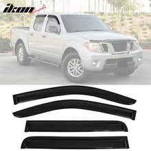 Load image into Gallery viewer, 2005-2020 Nissan Frontier Slim Style Smoke Tinted Visor Window Acrylic