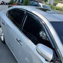 Load image into Gallery viewer, 2009-2015 Nissan Maxima Tape On Window Visors Smoke Tinted Acrylic