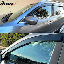 Load image into Gallery viewer, 2014-2020 Nissan Rogue Slim Style Smoke Tinted Window Visors Acrylic