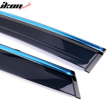 Load image into Gallery viewer, 2015-2019 Subaru Outback Polycarbonate Window Visor W/ Chrome Trim 4PC