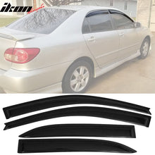 Load image into Gallery viewer, 2003-2008 Toyota Corolla Sedan 4-Door Window Visor Guard Acrylic 4PC