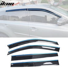 Load image into Gallery viewer, 2014-2019 Toyota Highlander Acrylic 4PC Window Visors Tape On Guard