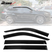 Load image into Gallery viewer, 2020-2024 Toyota Highlander PC Side Window Visors w/ Chrome Trim 4PCS