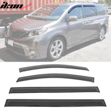 Load image into Gallery viewer, 2011-2020 Toyota Sienna Acrylic 4PC Window Visors Tape On Rain Guard