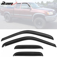 Load image into Gallery viewer, 2000-2006 Toyota Tundra Extended Window Visors Slim Style Smoke Acryli