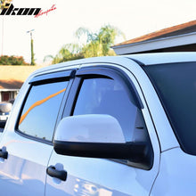 Load image into Gallery viewer, 2007-2021 Toyota Tundra Crewmax Cab Tape On Smoke Tinted Visor Windows