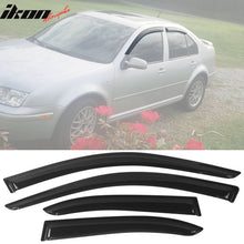 Load image into Gallery viewer, 1999-2005 Volkswagen Jetta Smoke Tape On 4PCS Window Visors Acrylic