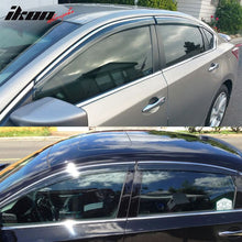 Load image into Gallery viewer, 2013-2018 Nissan Altima Slim Style Window Visor Chrome Trim Acrylic