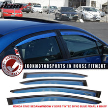 Load image into Gallery viewer, 2012-2015 Honda Civic 4 Door Sedan Tape on Window Visors Shade Acrylic
