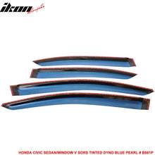 Load image into Gallery viewer, 2012-2015 Honda Civic 4 Door Sedan Tape on Window Visors Shade Acrylic