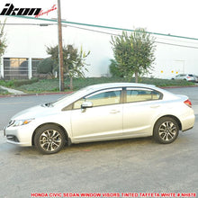 Load image into Gallery viewer, 2012-2015 Honda Civic 4 Door Sedan Tape on Window Visors Shade Acrylic