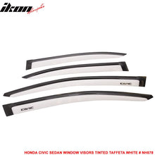 Load image into Gallery viewer, 2012-2015 Honda Civic 4 Door Sedan Tape on Window Visors Shade Acrylic