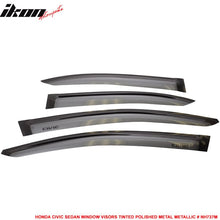 Load image into Gallery viewer, 2012-2015 Honda Civic 4 Door Sedan Tape on Window Visors Shade Acrylic