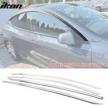 Load image into Gallery viewer, 2020-2024 Tesla Model Y Tape-on Chrome Window Visors ABS 4PCS