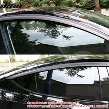 Load image into Gallery viewer, 2020-2024 Tesla Model Y Tape-on Chrome Window Visors ABS 4PCS