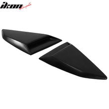 Load image into Gallery viewer, 2016-2024 Chevy Camaro Unpainted Black Quarter Window Louvers Cover PU