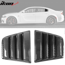 Load image into Gallery viewer, 2011-2023 Dodge Charger V1 Side &amp; Rear Window Louver Cover CF Print