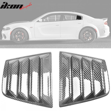 Load image into Gallery viewer, 2011-2023 Dodge Charger V2 Style Window Louver Windshield Gloss Black