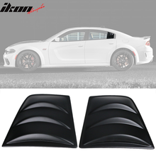 Load image into Gallery viewer, 2011-2023 Dodge Charger V3 Style Matte Black PP Window Louver Scoops