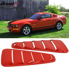 Load image into Gallery viewer, 2005-2009 Ford Mustang V6 Side Quarter Window Louvers Windshield Cover