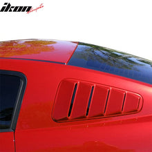 Load image into Gallery viewer, 2005-2009 Ford Mustang V6 Side Quarter Window Louvers Windshield Cover