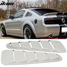 Load image into Gallery viewer, 2005-2009 Ford Mustang V6 Side Quarter Window Louvers Windshield Cover