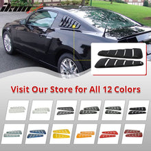 Load image into Gallery viewer, 2005-2009 Ford Mustang V6 Side Quarter Window Louvers Windshield Cover