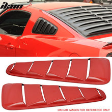 Load image into Gallery viewer, 2010-2014 Ford Mustang Side Window Louvers Sun Shade Cover Windshield