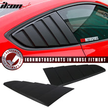 Load image into Gallery viewer, 2015-2023 Ford Mustang Coupe V Style Rear Window Louver Side Vent ABS