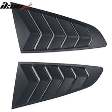 Load image into Gallery viewer, 2015-2023Â Ford Mustang IKON Black Rear Window Louver Side Louvers ABS