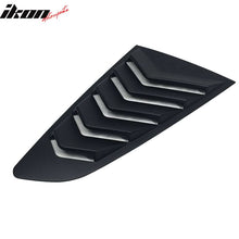 Load image into Gallery viewer, 2015-2023 Ford Mustang IKON Unpainted Black Side Window Louvers ABS
