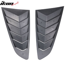 Load image into Gallery viewer, 2015-2023Â Ford Mustang IKON Black Rear Window Louver Side Louvers ABS