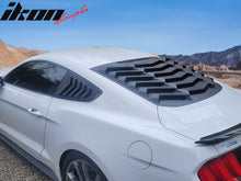 Load image into Gallery viewer, 2015-2023 Ford Mustang IKON Unpainted Black Side Window Louvers ABS