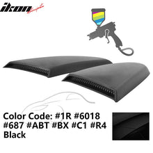 Load image into Gallery viewer, 2015-2023 Mustang R Style Side Quarter Window Louver PU Painted