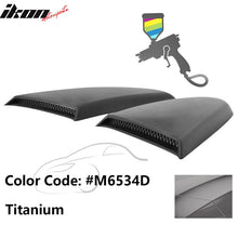 Load image into Gallery viewer, 2015-2023 Mustang R Style Side Quarter Window Louver PU Painted