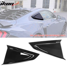 Load image into Gallery viewer, 2024-2025 Ford Mustang 2DR V Style Gloss Black Side Window Louvers ABS