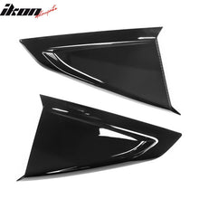 Load image into Gallery viewer, 2024-2025 Ford Mustang 2DR V Style Gloss Black Side Window Louvers ABS