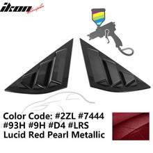 Load image into Gallery viewer, 2021-2023 Ford Mustang Mach-E Window Louvers 3 Vent PC Painted