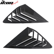 Load image into Gallery viewer, 2023-2025 Honda Accord IKON Black Rear Quarter Window Louver ABS