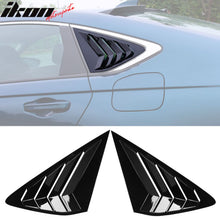 Load image into Gallery viewer, 2023-2025 Honda Accord IKON Black Rear Quarter Window Louver ABS
