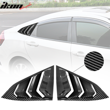 Load image into Gallery viewer, 2016-2021 Honda Civic Sedan Carbon Fiber Print Side Window Louver