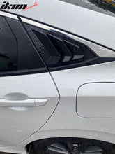 Load image into Gallery viewer, 2016-2021 Honda Civic Sedan Carbon Fiber Print Side Window Louver