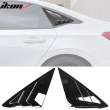 Load image into Gallery viewer, 2022-2023 Honda Civic 11th Gen 4DR Sedan Side Window Louver Vent ABS