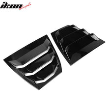 Load image into Gallery viewer, 2014-2018Â Mazda 3 Gloss Black Rear Window Louvers Quarter Scoop ABS