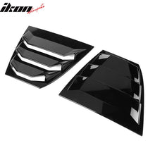 Load image into Gallery viewer, 2014-2018Â Mazda 3 Gloss Black Rear Window Louvers Quarter Scoop ABS